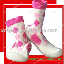 soft PVC sole baby shoe socks